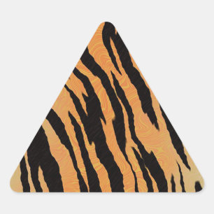 Tiger Pattern Triangle Sticker
