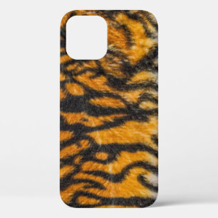 Tiger patterned backgroundabstract, animal, asia, iPhone 12 case