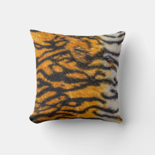 Tiger patterned backgroundabstract, animal, asia,  throw pillow