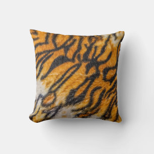 Tiger patterned backgroundpattern, tiger, abstract throw pillow