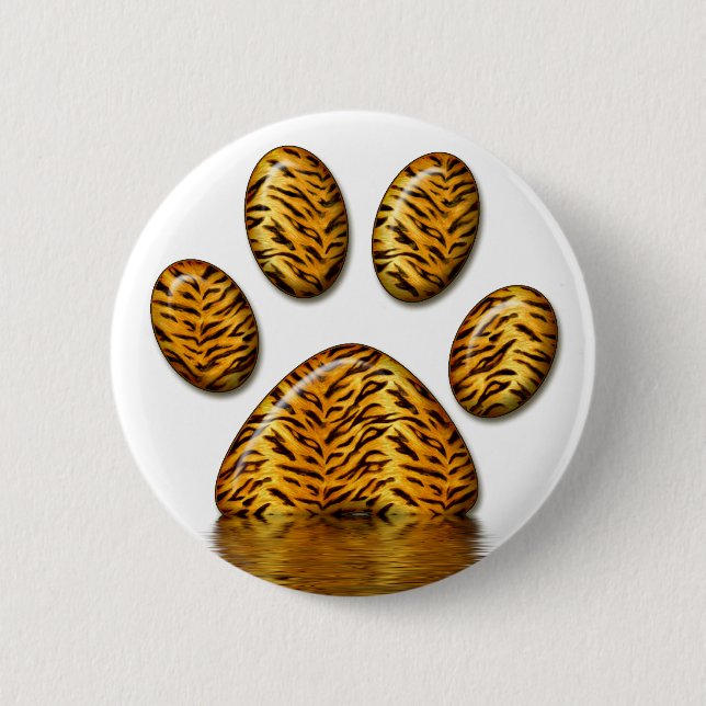 Tiger Paw #2 Button (Front)