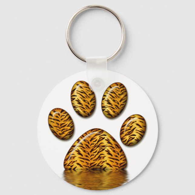Tiger Paw #2 Keychain (Front)
