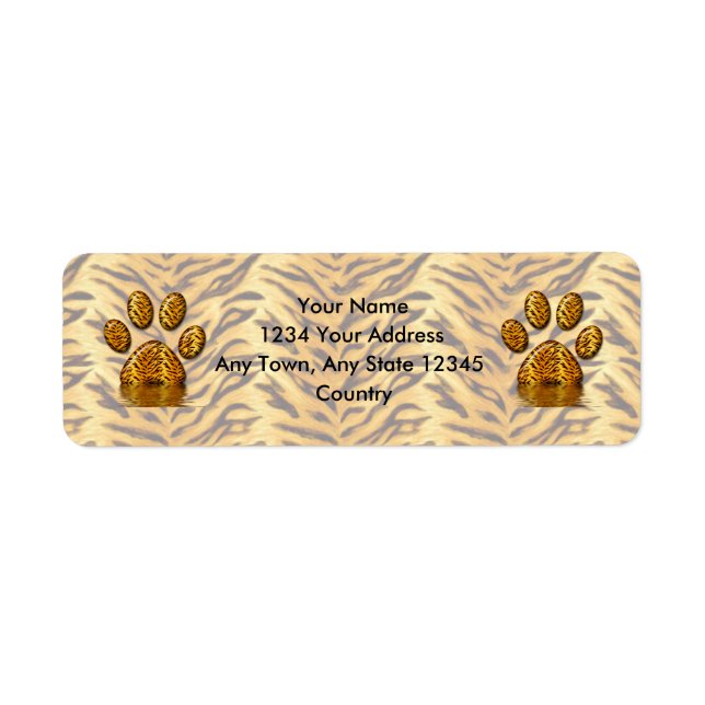 Tiger Paw #2 Label (Front)