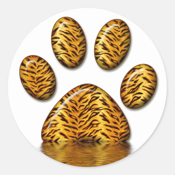 Tiger Paw #2 Stickers