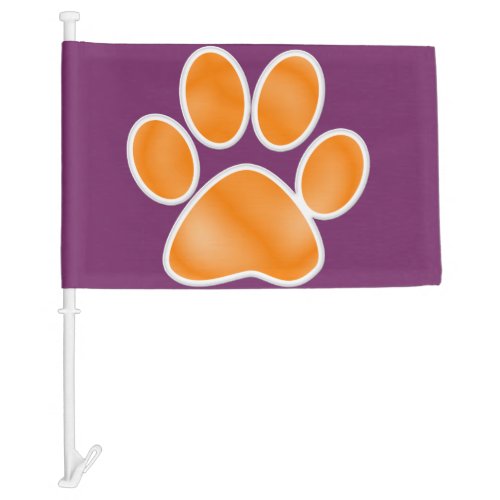 Tiger Paw Car Flag