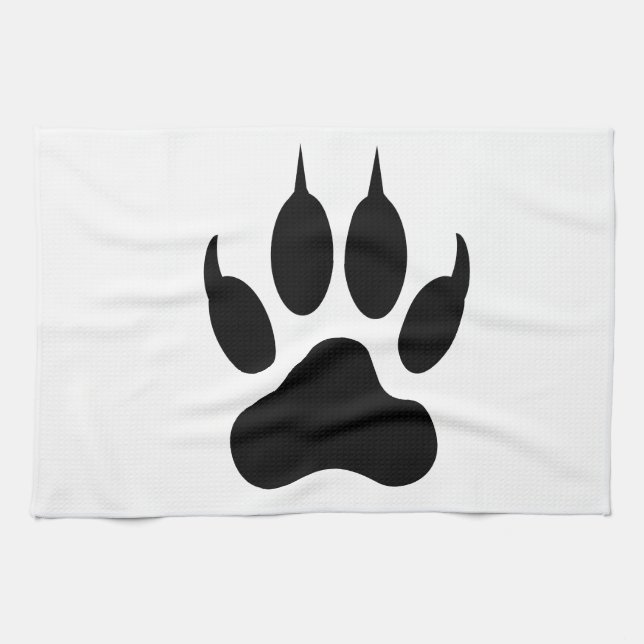 Tiger Paw Print Towel (Horizontal)