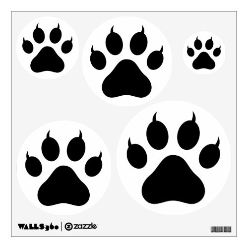 Tiger Paw Print Wall Sticker