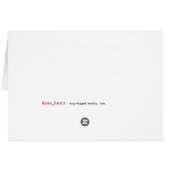 Tiger Paws Cards (Back Horizontal)