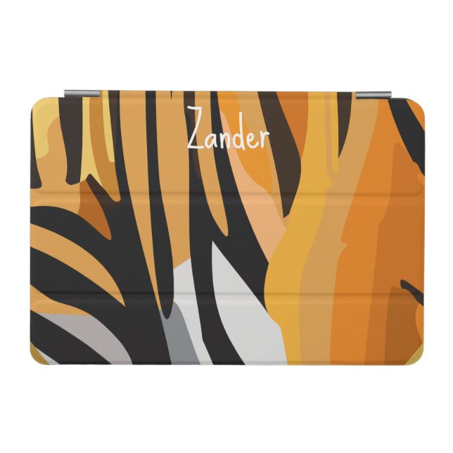 "Tiger Pelt" Customizable iPad Mini Cover (Horizontal)