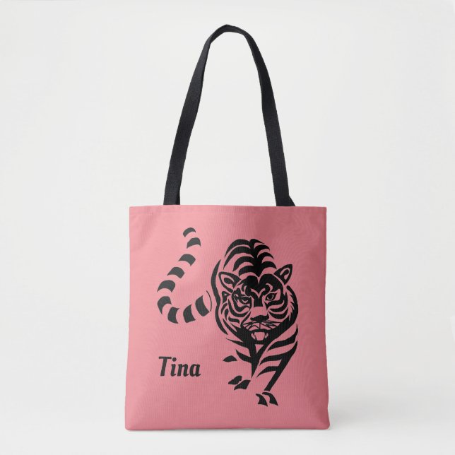 Tiger Personalized Tote (Front)
