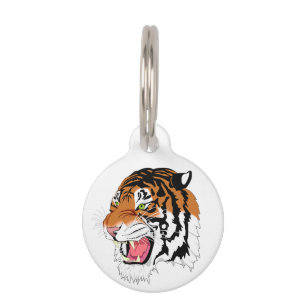 Tiger Pet ID Tag