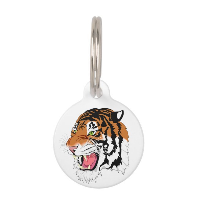 Tiger Pet ID Tag (Front)