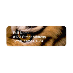 Tiger Photo Return Address Label