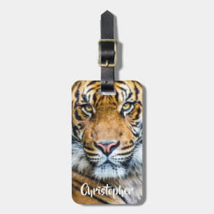 Tiger Photograph Personalized Luggage Tag