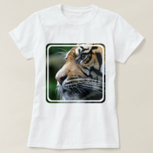Tiger Picture Ladies Fitted T-Shirt
