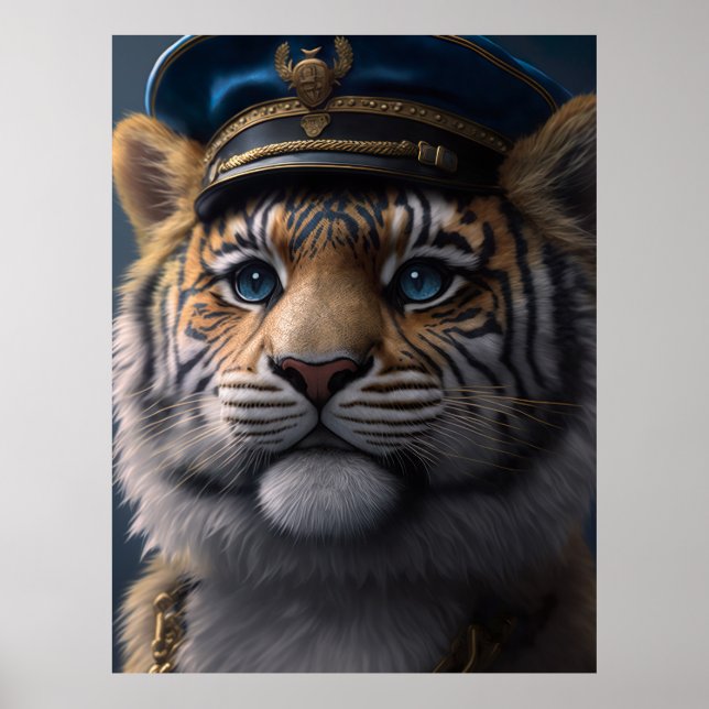 Tiger Pilot Captain Poster (Front)