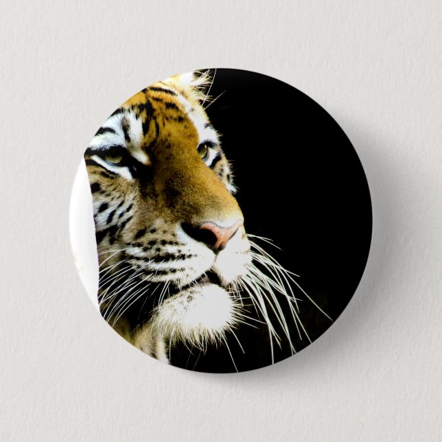 Tiger Pinback Button (Front)