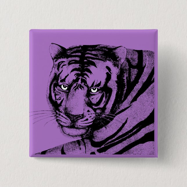 TIGER PINBACK BUTTON (Front)