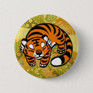 Tiger Pinback Button