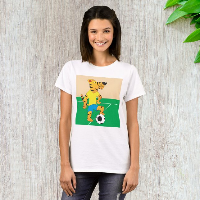 Tiger Playing Soccer T-Shirt (Creator Uploaded)