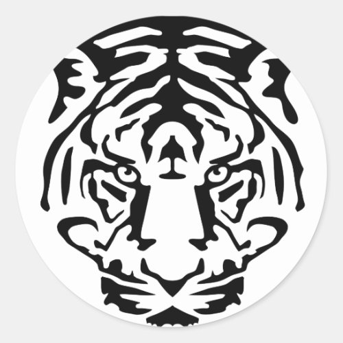 tigerpng classic round sticker