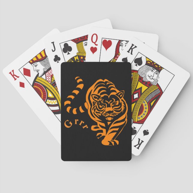 Tiger Poker Cards (Back)