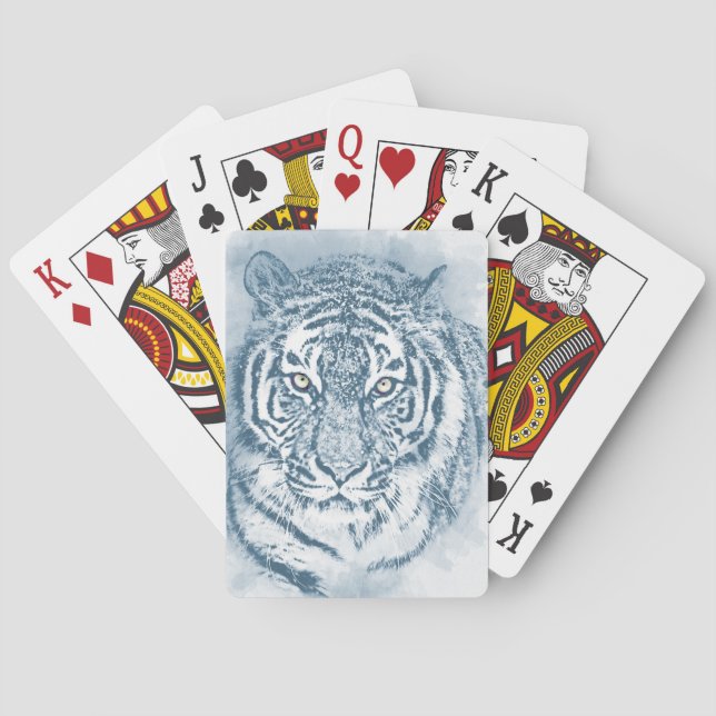 tiger poker cards (Back)