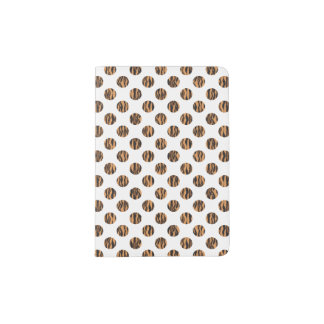 Tiger Polka Dot Pattern Love Ball Print Tiger Cute Passport Holder