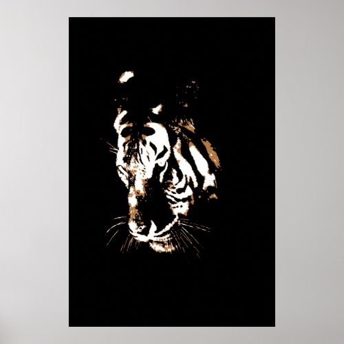 Tiger Pop Art Poster