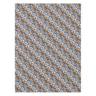 Tiger Portrait Graphic Style Tablecloth