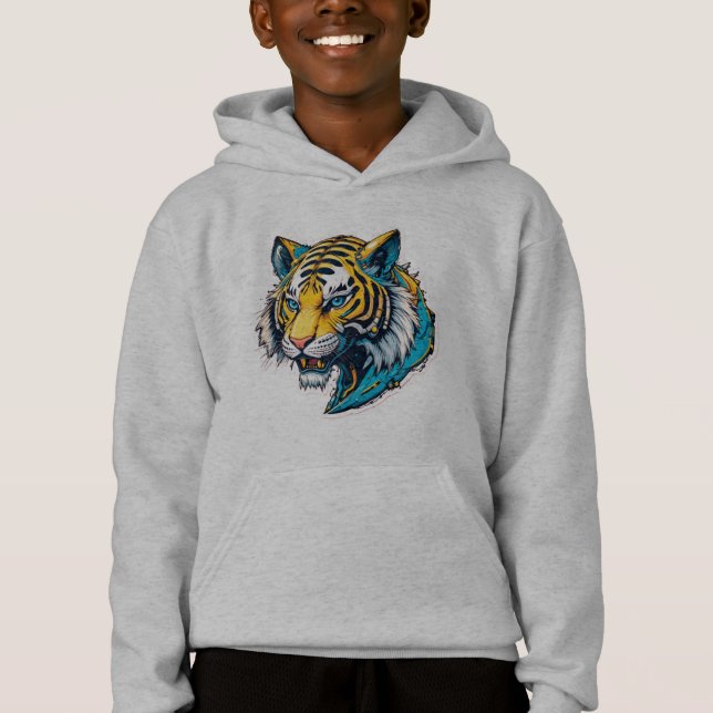 Tiger Portrait Hoodie (Front)