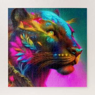 Tiger Portrait Painting Jigsaw Puzzle