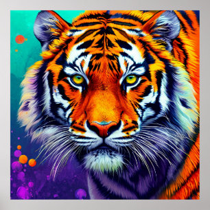 Tiger portrait poster