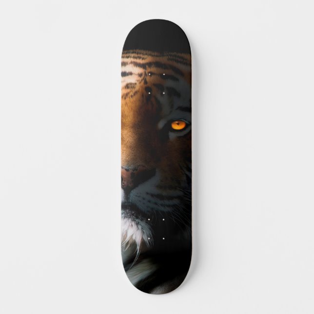 Tiger Portrait Skateboard (Front)