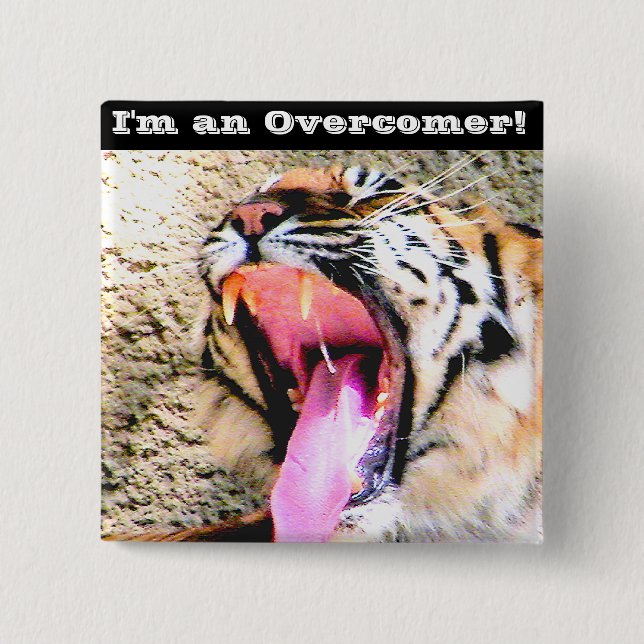 Tiger power_ pinback button (Front)