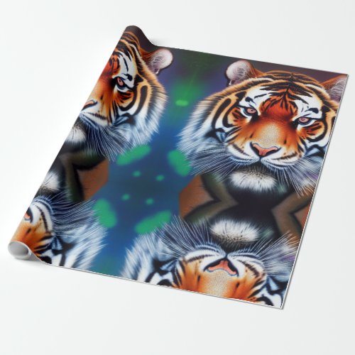 Tiger Power Wrapping Paper