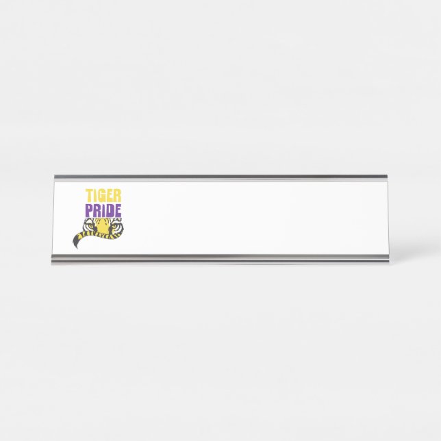 Tiger Pride Desk Name Plate (Front)