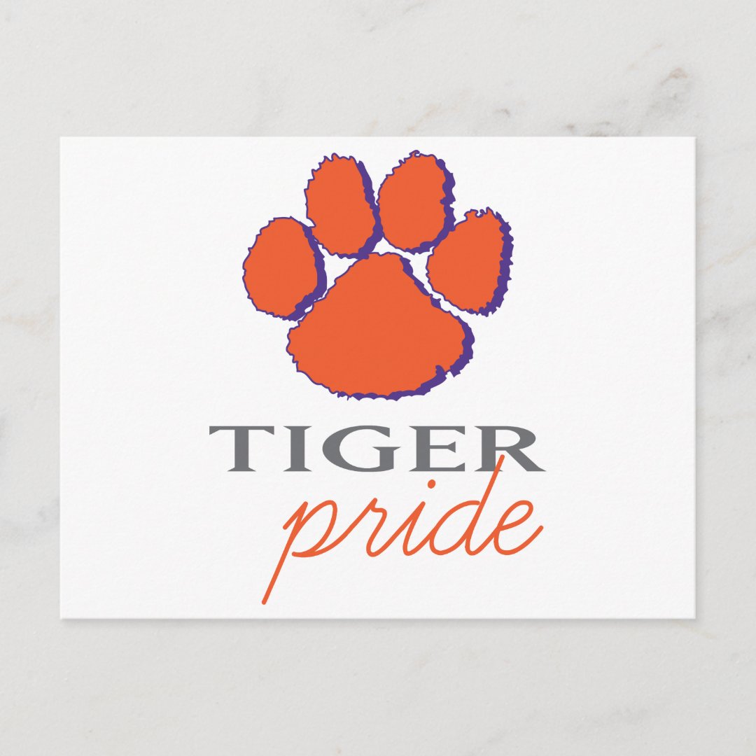 Tiger Pride Postcard Zazzle