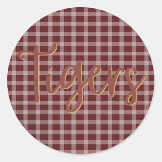Tiger Pride Preppy Sticker