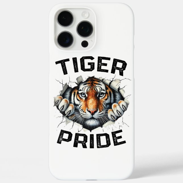 Tiger Pride Retro Tiger School Sports Team  Case-Mate iPhone Case (Back)