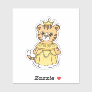 Tiger Princess Sticker