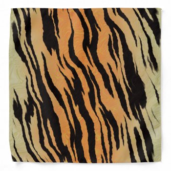 Tiger Print Bandana by kye_designs at Zazzle