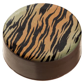 Tiger Print Chocolate Dipped Oreo by kye_designs at Zazzle