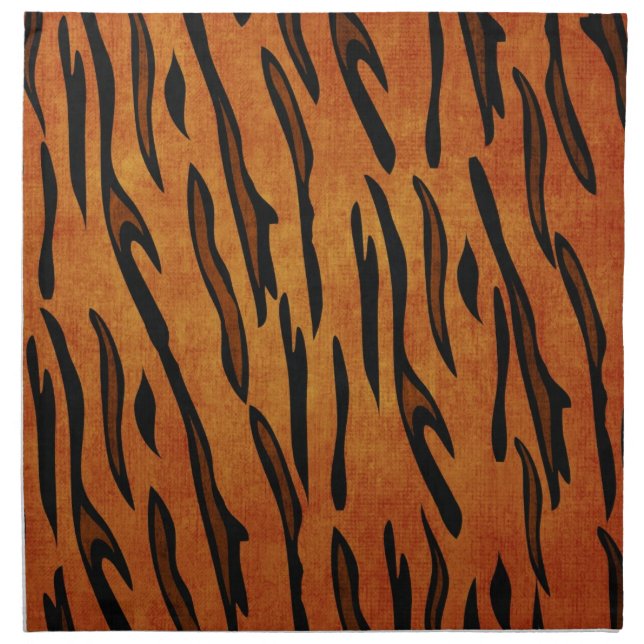 TIGER PRINT CLOTH NAPKIN (Front)