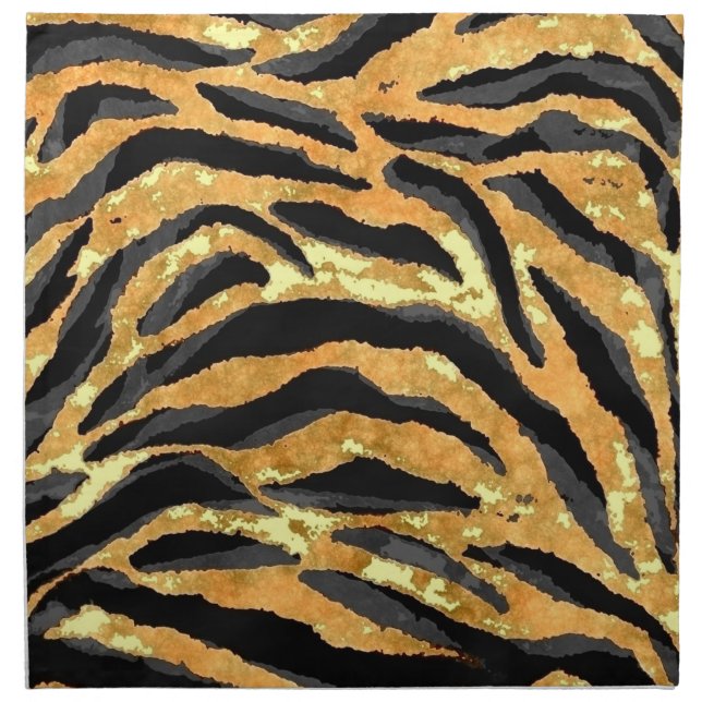 TIGER PRINT CLOTH NAPKIN (Front)