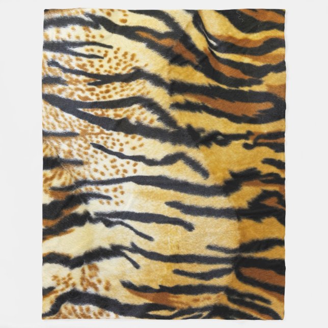 TIGER PRINT FLEECE BLANKET (Front)