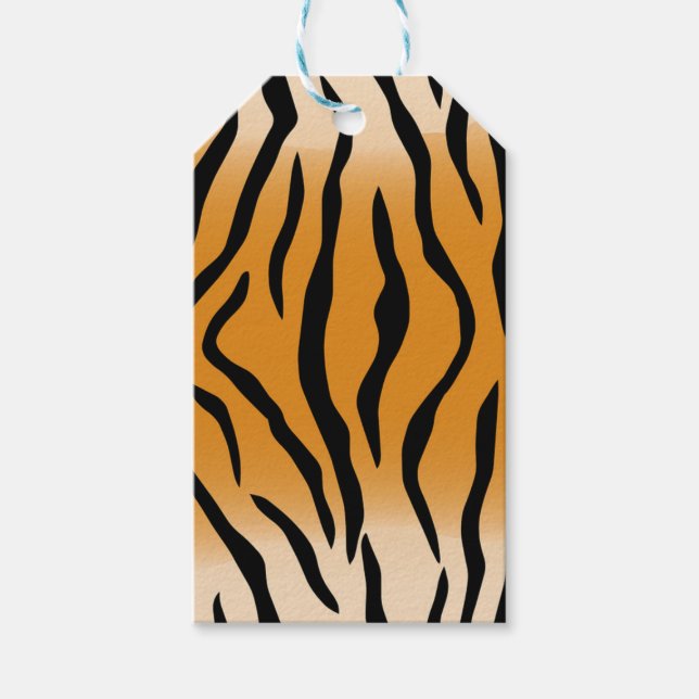 Tiger Print Gift Tags (Front)