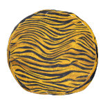 Tiger Print - Gold Clusters Pouf at Zazzle