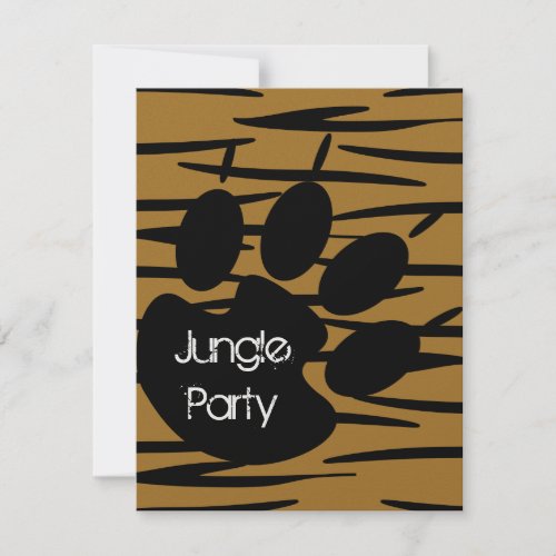 Tiger Print Invitations