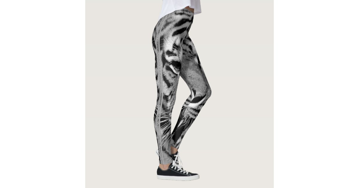 Tiger stripe print leggings